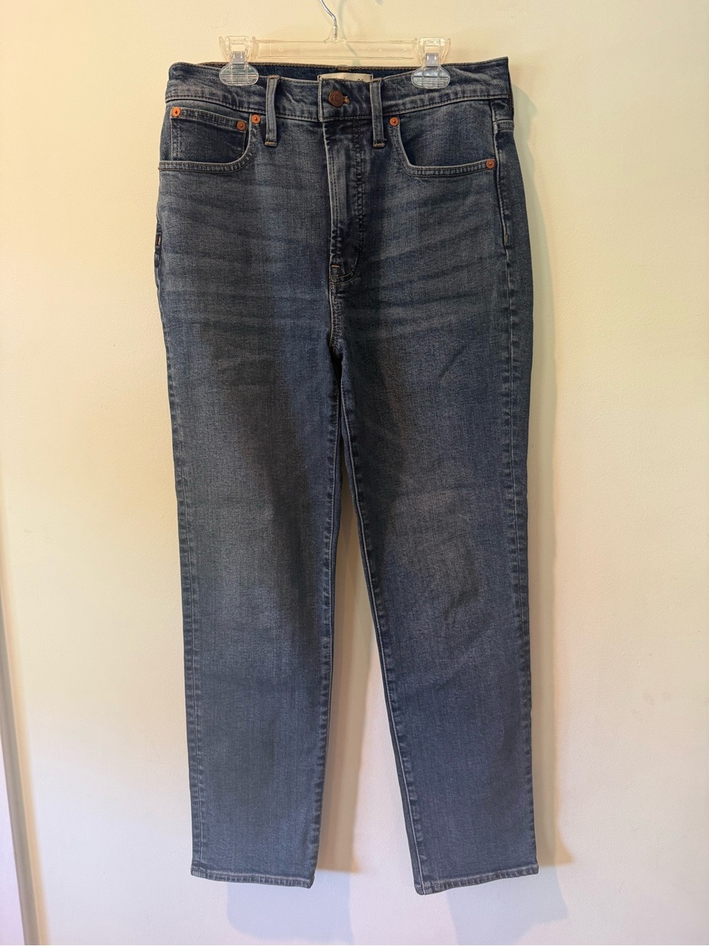 Madewell - The Perfect Vintage Jean - High-Rise Straight Jeans - Dark Blue Wash